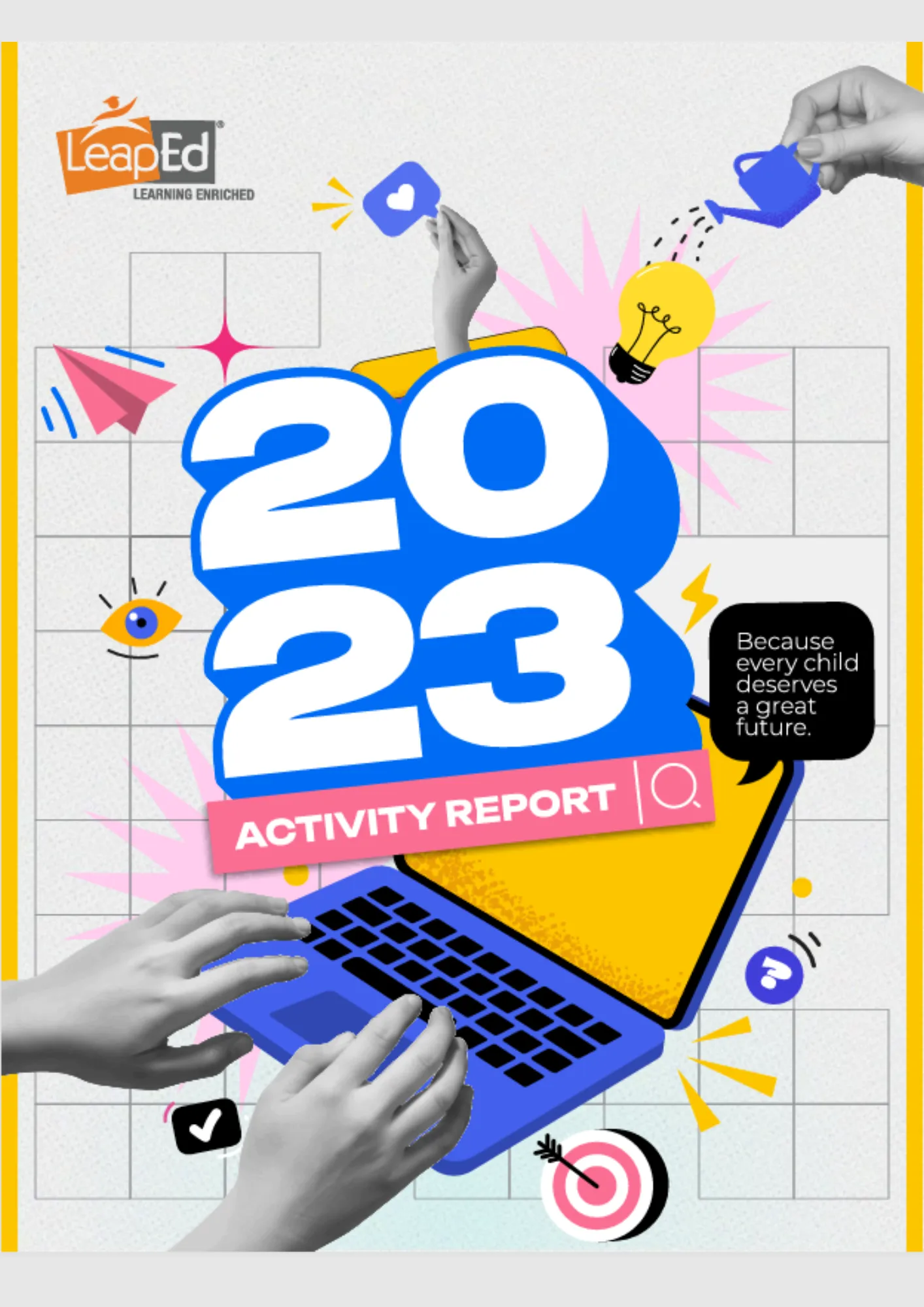 Cover of the LeapEd Activity Report 2023